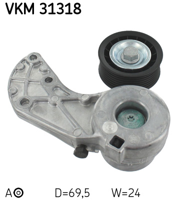 Belt Tensioner, V-ribbed belt - VKM 31318 SKF